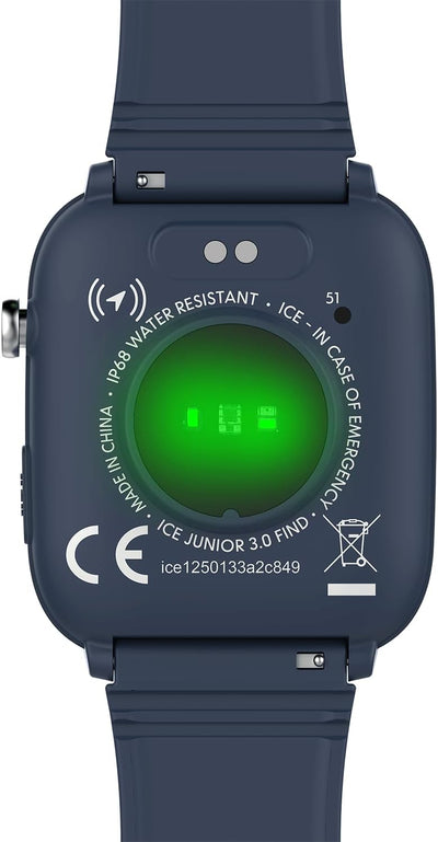 ICE-WATCH - Ice Smart Junior 3.0 Find My - Montre connectée géolocalisable pour Enfant avec Bracelet en Silicone (1.75 Pouces) - Compatible Find My, sans abonnement et sans Carte SIM