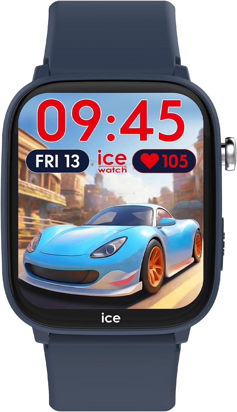 ICE-WATCH - Ice Smart Junior 3.0 Find My - Montre connectée géolocalisable pour Enfant avec Bracelet en Silicone (1.75 Pouces) - Compatible Find My, sans abonnement et sans Carte SIM