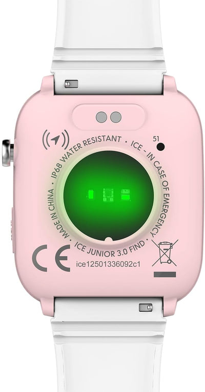 ICE-WATCH - Ice Smart Junior 3.0 Find My - Montre connectée géolocalisable pour Enfant avec Bracelet en Silicone (1.75 Pouces) - Compatible Find My, sans abonnement et sans Carte SIM